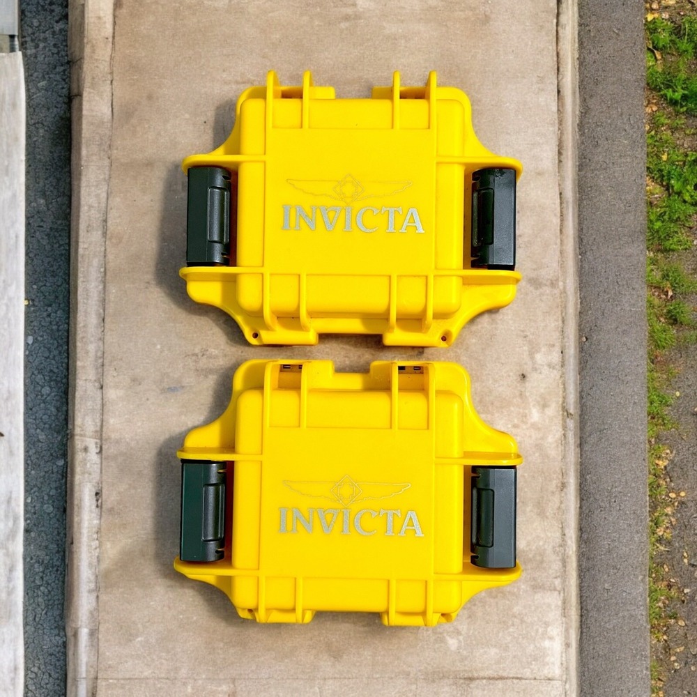 2 Invicta One (1) Slot YELLOW Waterproof Dive Case